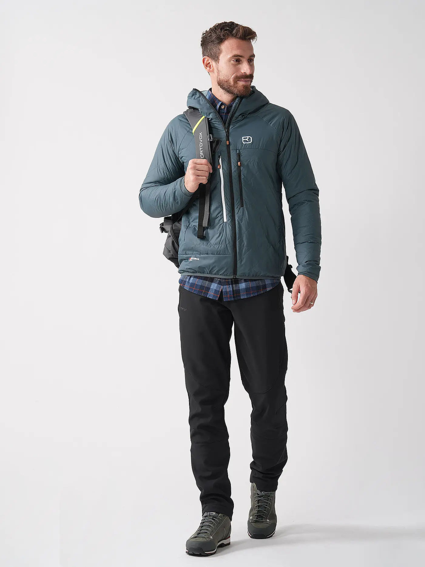 ORTOVOX | Herren Isojacke Piz Boé Swisswool | petrol